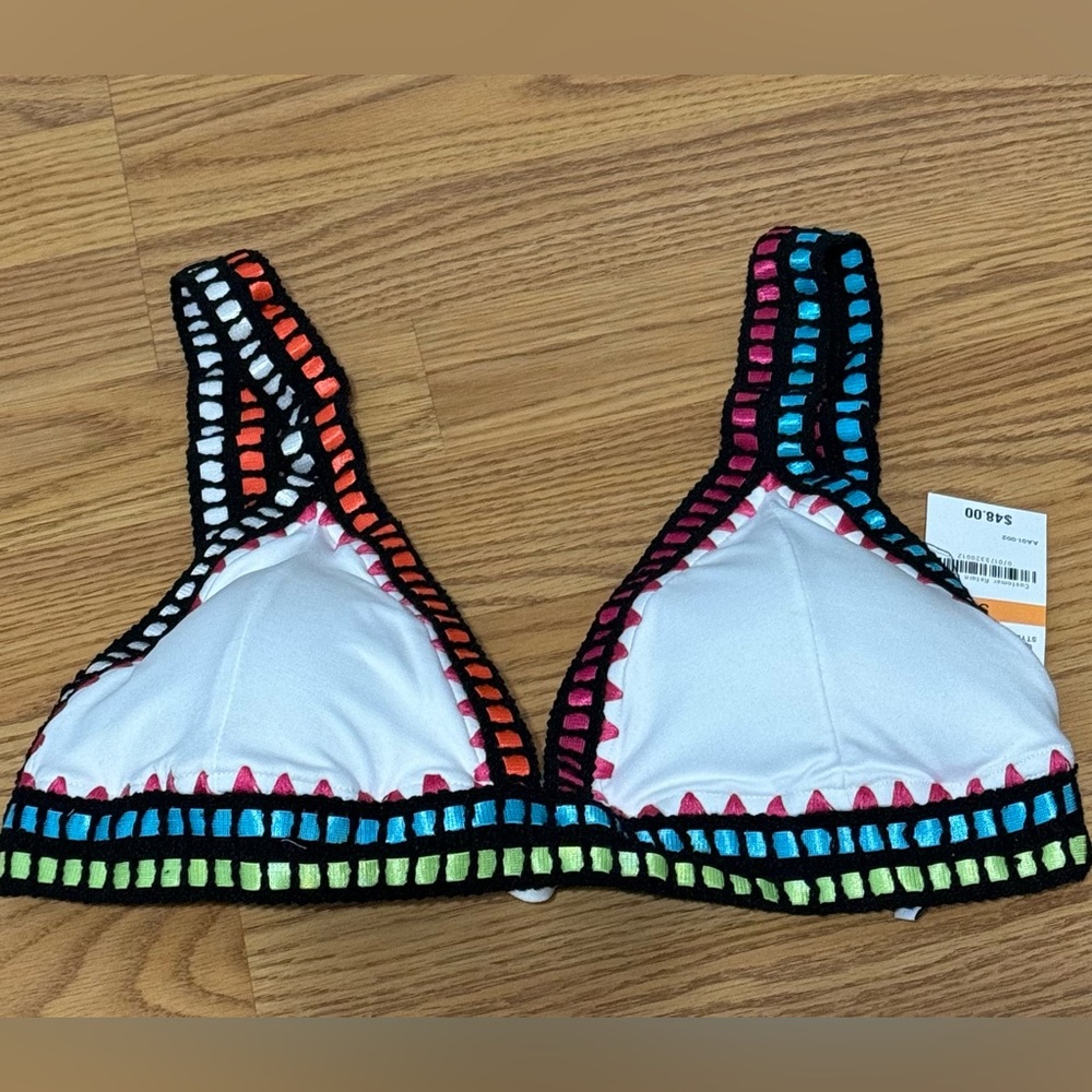 Bar III Be Weave It Bikini Bra Top